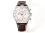 Breitling 43MM in Diameter Navitimer Series B01 Movement White Watch